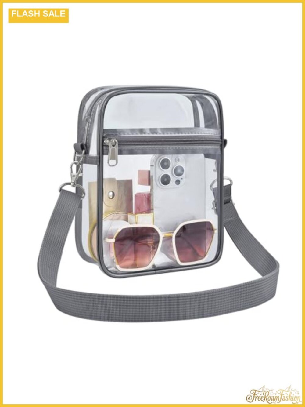 Clear Purse PVC Crossbody Stadium Approved Messenger Bag